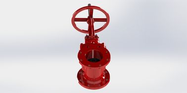 دریچه گیت ال اف ام پوشانده شده با رنگ قرمز Epoxy