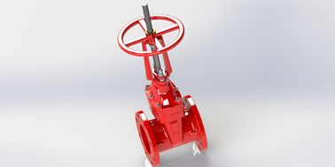 دریچه گیت ال اف ام پوشانده شده با رنگ قرمز Epoxy