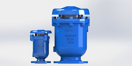 شیر تخلیه هوا 50-300 میلی متری از آهن انعطاف پذیر با سه عملکرد برای سیستم های مایعات صنعتی
