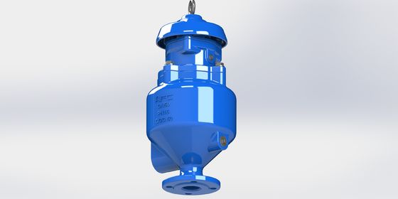 دریچه ی آزادکننده هوای فاضلاب آهن نرم DN50-DN200 با فشار PN10-PN40 برای سیستم های تصفیه فاضلاب و آب رسانی
