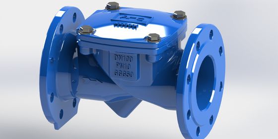 دریچه چک سوئیچ فلکس گواهینامه ایزو با مهر EPDM و درجه فشار PN10 برای سیستم های لوله کشی