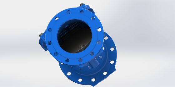 PN10 شیر یک طرفه نوسانی انعطاف پذیر با درجه فشار، با مواد آب بند EPDM و بدنه چدن داکتیل برای تصفیه آب