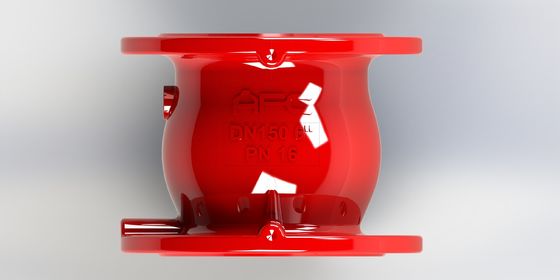شیر یکطرفه چدن نشکن بدون صدا با بسته شدن سریع و اتصال فلنجی برای کنترل جریان کارآمد
