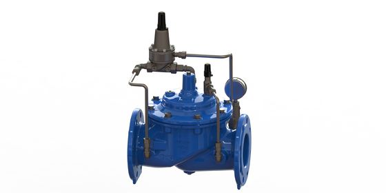 PN10 دریچه نگهدارنده حداقل فشار با اتصال فلنج و ساخت آهن انعطاف پذیر برای استفاده صنعتی