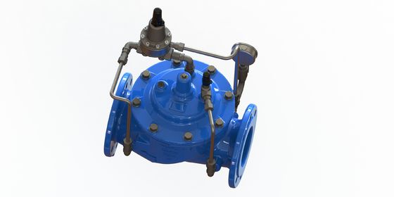 PN25 دریچه نگهدارنده فشار آهن انعطاف پذیر با اتصال فلنج برای کنترل فشار قابل اعتماد