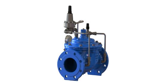 PN10 دریچه نگهدارنده حداقل فشار با اتصال فلنج و ساخت آهن انعطاف پذیر برای استفاده صنعتی
