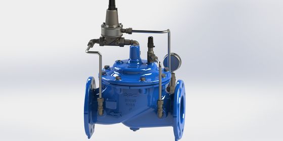 دریچه نگهدارنده فشار آهن انعطاف پذیر با حداکثر فشار PN25 و دمای کار 0-80 °C