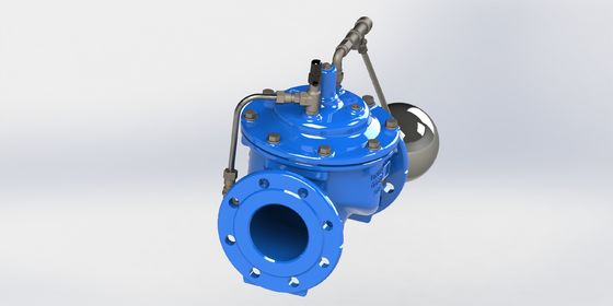 GGG50 Float Control Valve with EN1074-5 Flange Ends and A100/R100 Model Codes for Modulating Control