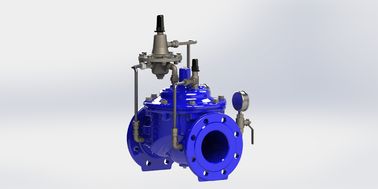 دریچه کنترل جریان فولاد ضد زنگ مهر EPDM PN10 با لوله کنترل آهن انعطاف پذیر