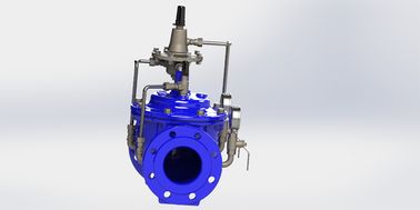 دریچه کنترل جریان فولاد ضد زنگ مهر EPDM PN10 با لوله کنترل آهن انعطاف پذیر