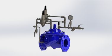 اتصال انتهای فلنج دریچه دیافراگم هیدرولیکی با تقویت نیلونی و دیافراگم EPDM