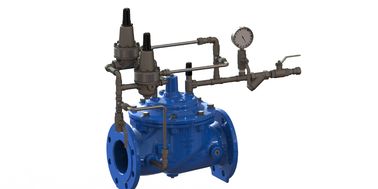 اتصال انتهای فلنج دریچه دیافراگم هیدرولیکی با تقویت نیلونی و دیافراگم EPDM