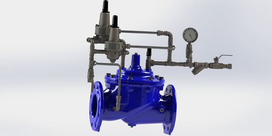 دریچه پیش بینی جهش چدن داکتیل با روکش لاستیکی EPDM با عملکرد پیش بینی نوسان برای سیستم های آب