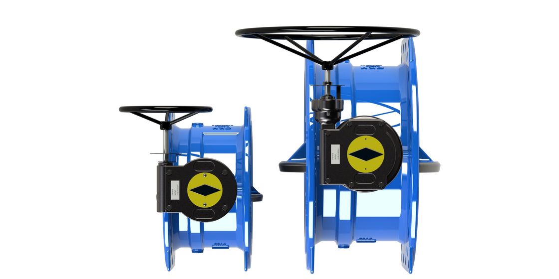 دریچه پروانه‌ای دو محوره با محدوده فشار 0-2.5MPa، بدنه چدن داکتیل و عملکرد دستی برای مصارف صنعتی