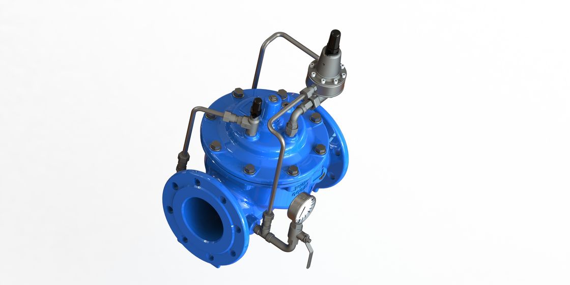 دریچه نگهدارنده فشار آهن انعطاف پذیر با حداکثر فشار PN25 و دمای کار 0-80 °C