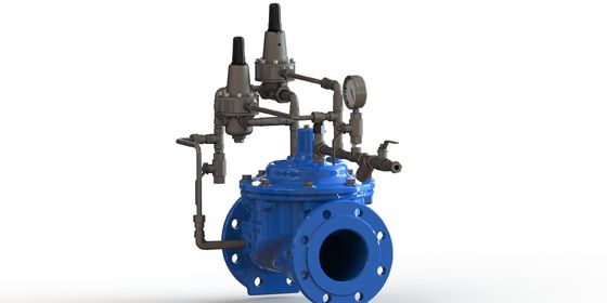 دریچه پیش بینی افزایش با اتصال انتهای فلنج دیافراگم EPDM و اجرای دستی برای سیستم های آب